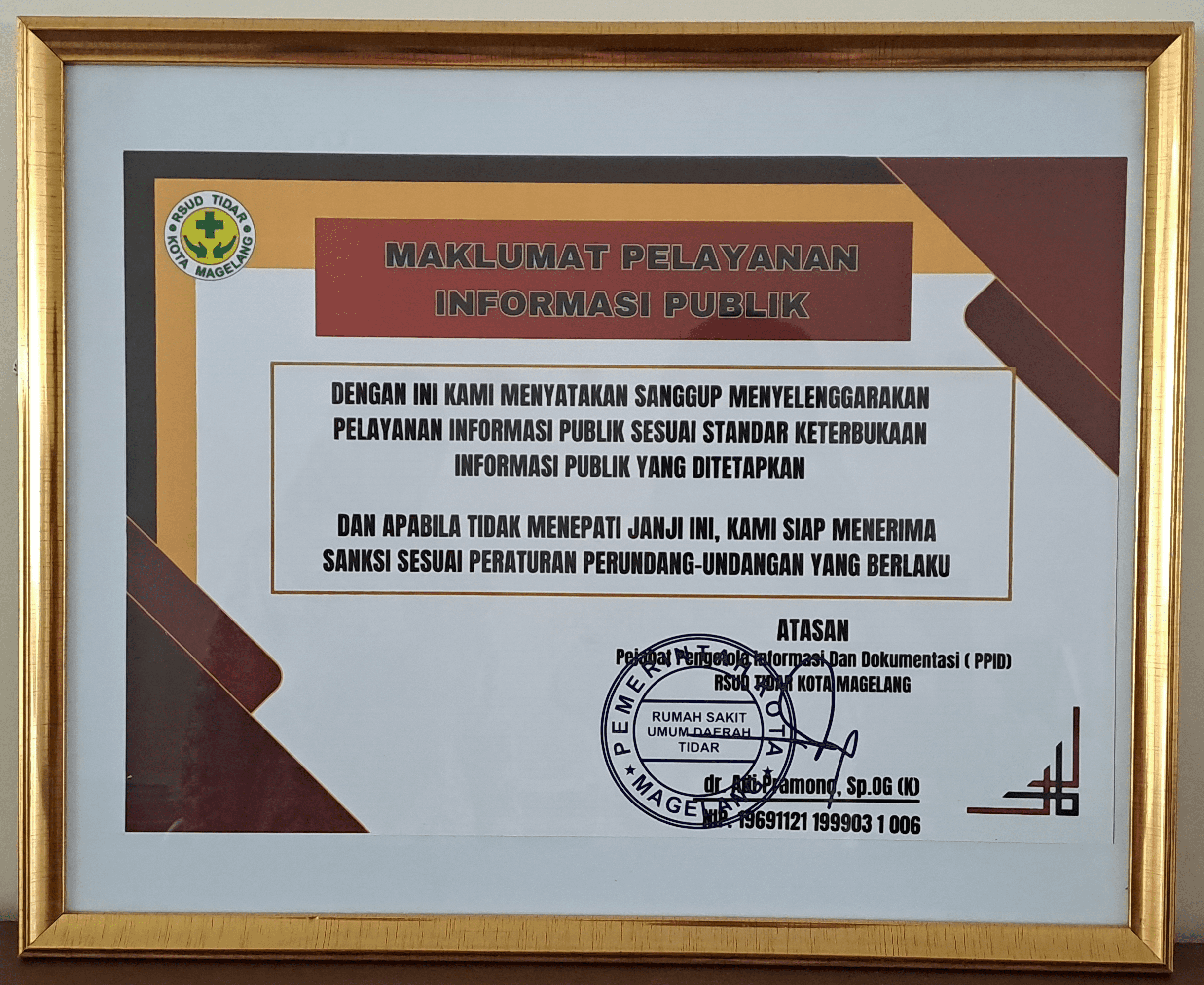 Maklumat Pelayanan